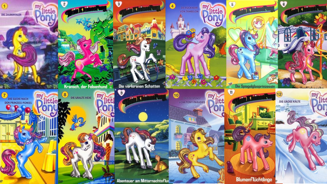 Übersicht der DVD Covers von "Mein kleines Pony" 1-10